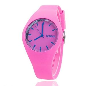 🎉2xHP🎉NWOT Geneva Silicone Fashion Watch, Pink